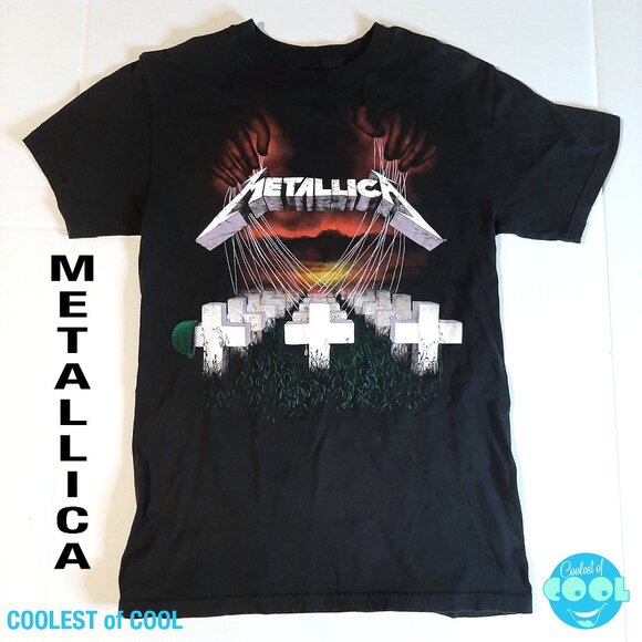 Metallica Master of Puppets tshirt size Small black metal band shirt by Bravado - Picture 1 of 6